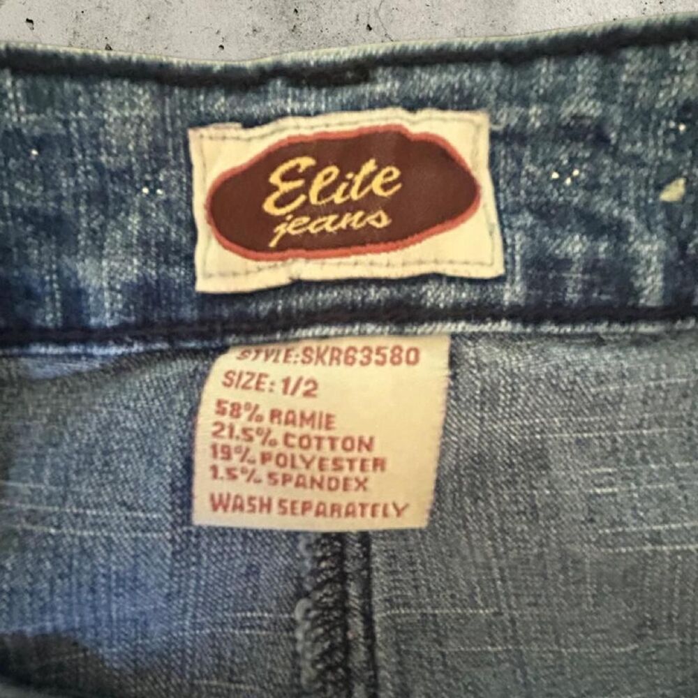 Elite Jeans Y2K Denim Mini Skirt - Picture 2 of 3